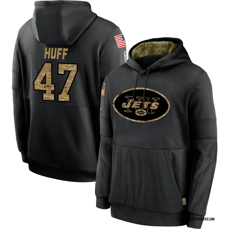 Bryce Huff New York Jets Youth Legend Olive Salute to Service Sideline Long  Sleeve T-Shirt