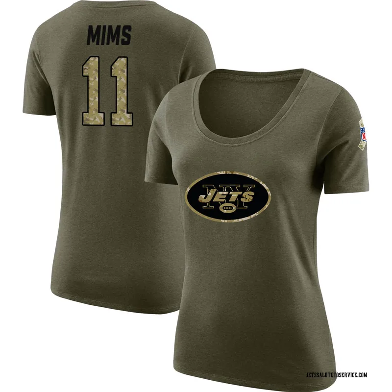 Women's Denzel Mims Backer V-Neck T-Shirt - Ash - Tshirtsedge